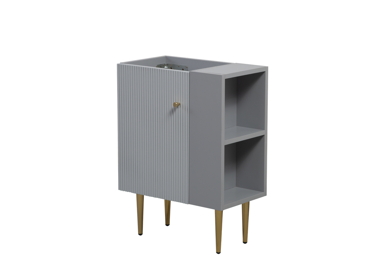 21.6" Vanity Base Only, Open Shelf on the Right, Matt Grey 24V06-21MGR-W1920P385638