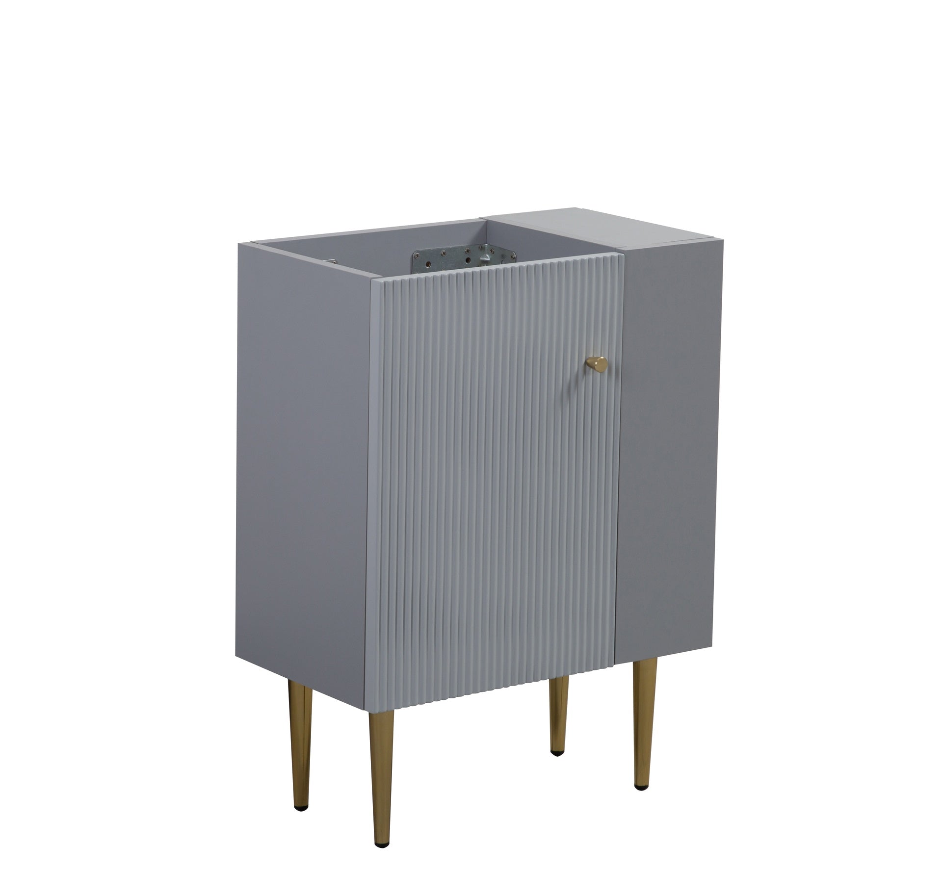 21.6" Vanity Base Only, Open Shelf on the Right, Matt Grey 24V06-21MGR-W1920P385638