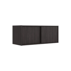 Note 32-Inch Wide Wall Storage Cabinet with Sliding Doors, Compact Wall-Mounted Storage Option for Bedroom, Office, Living Room or Garage Organization