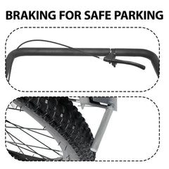 3-in-1 Heavy-Duty Bike Cargo Trailer -Bike Compatible Steel Frame, 110lb Capacity, Convertible Stroller & Pull Cart w/Suspension, 20 *2-3/8" FAT tire