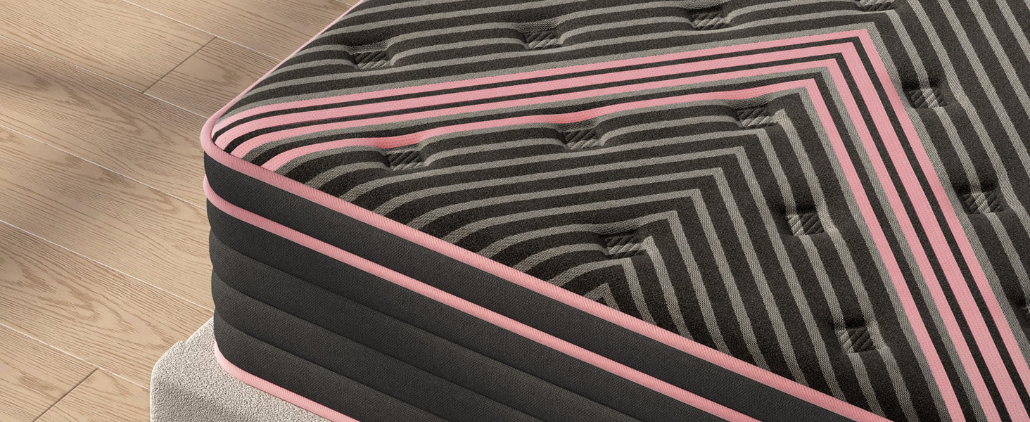 King Size Mattress,10 Inch Hybrid Mattress, Individually Pocketed Innerspring, Medium Firm