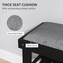 Shoe Organizer,Shoe Storage Bench,3-Tier Entryway Bench