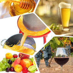 Hydraulic Fruit Wine Apple Press 10.7Gallon/40L -Stainless Steel for Wine Cider Making