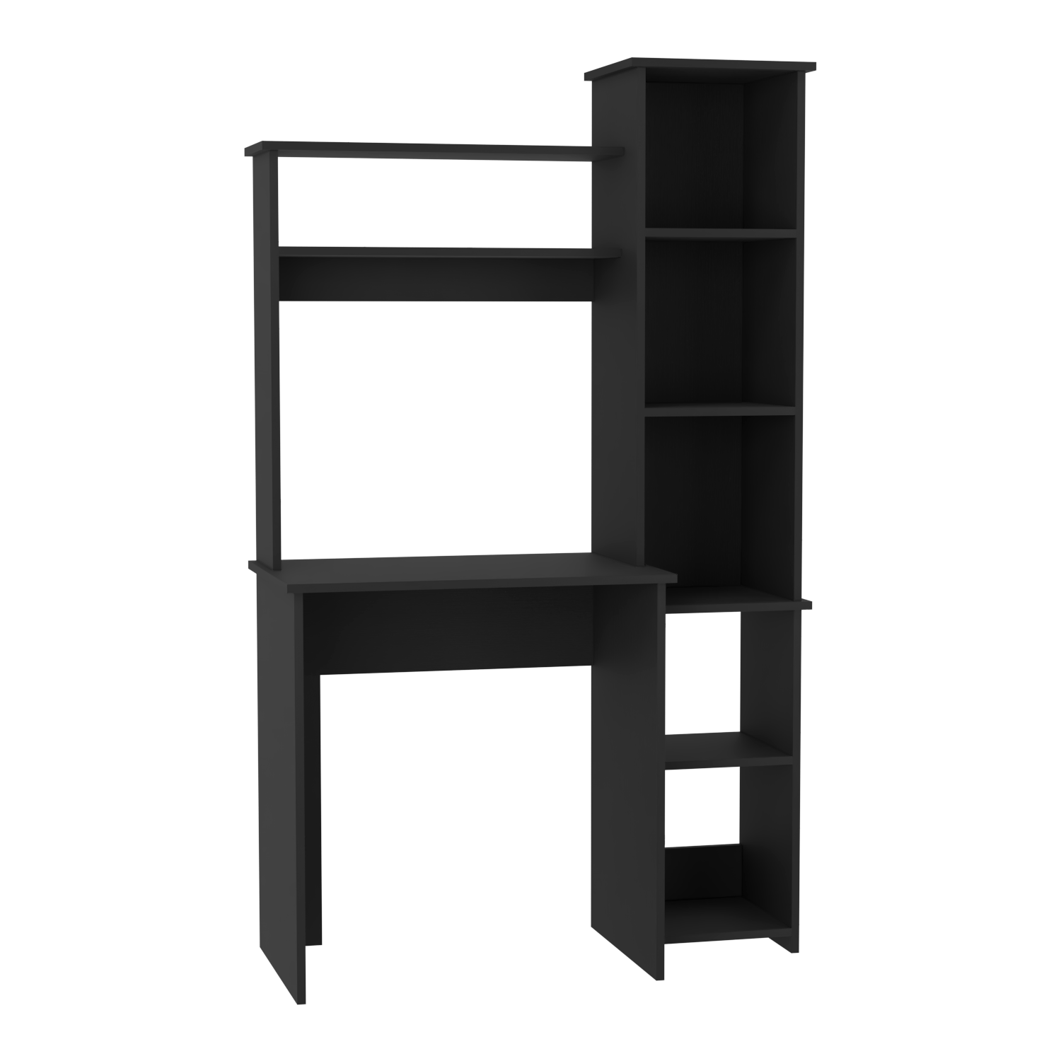 Versalles Writintg Desk, Two Superior Shelves, Five Cubbies -Black