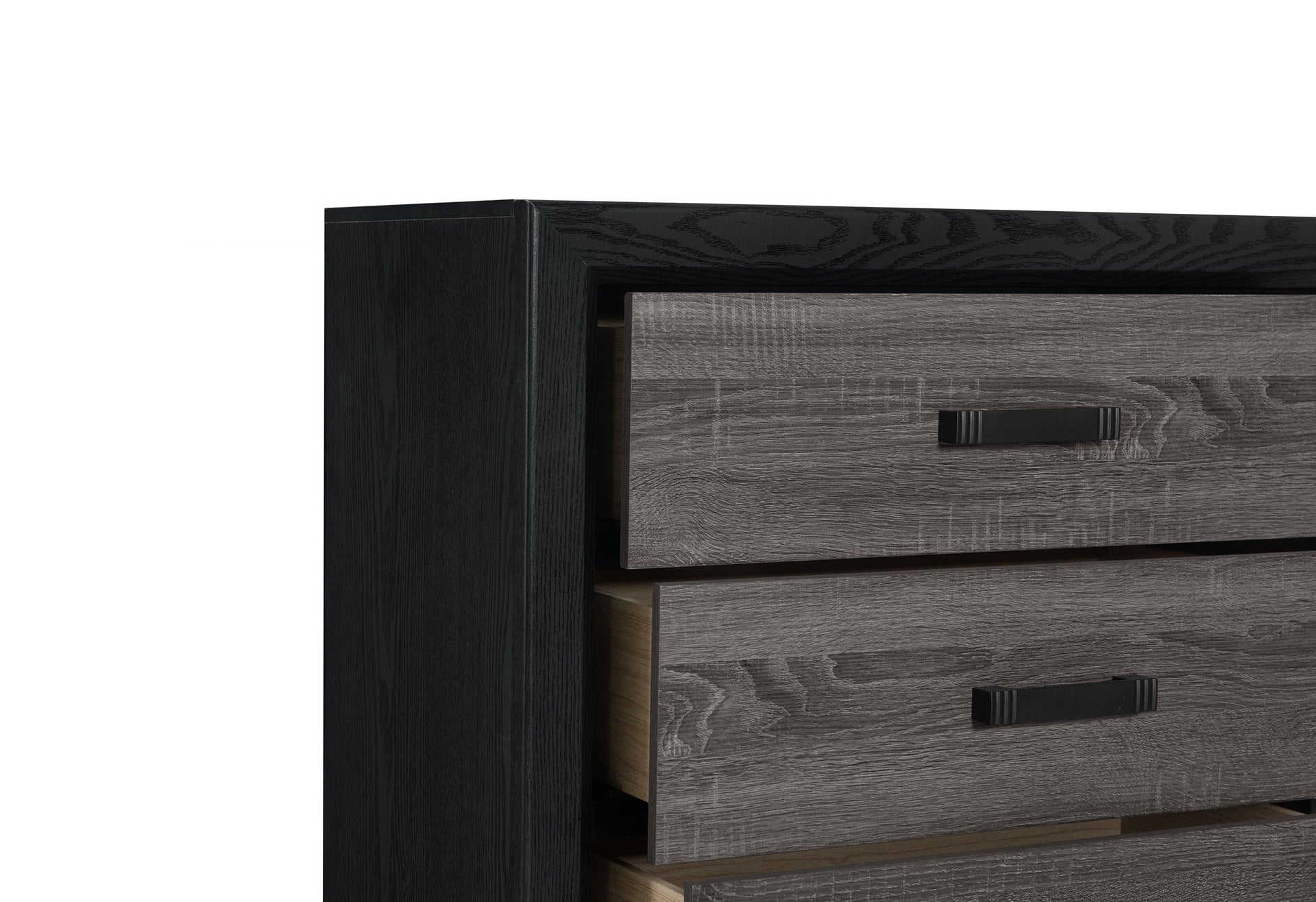 SOLUTO GREY AND BLACK DRESSER