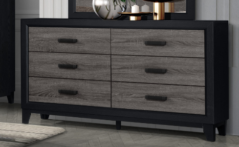 SOLUTO GREY AND BLACK DRESSER