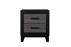 SOLUTO GREY AND BLACK 5PC QUEEN BEDROOM SET