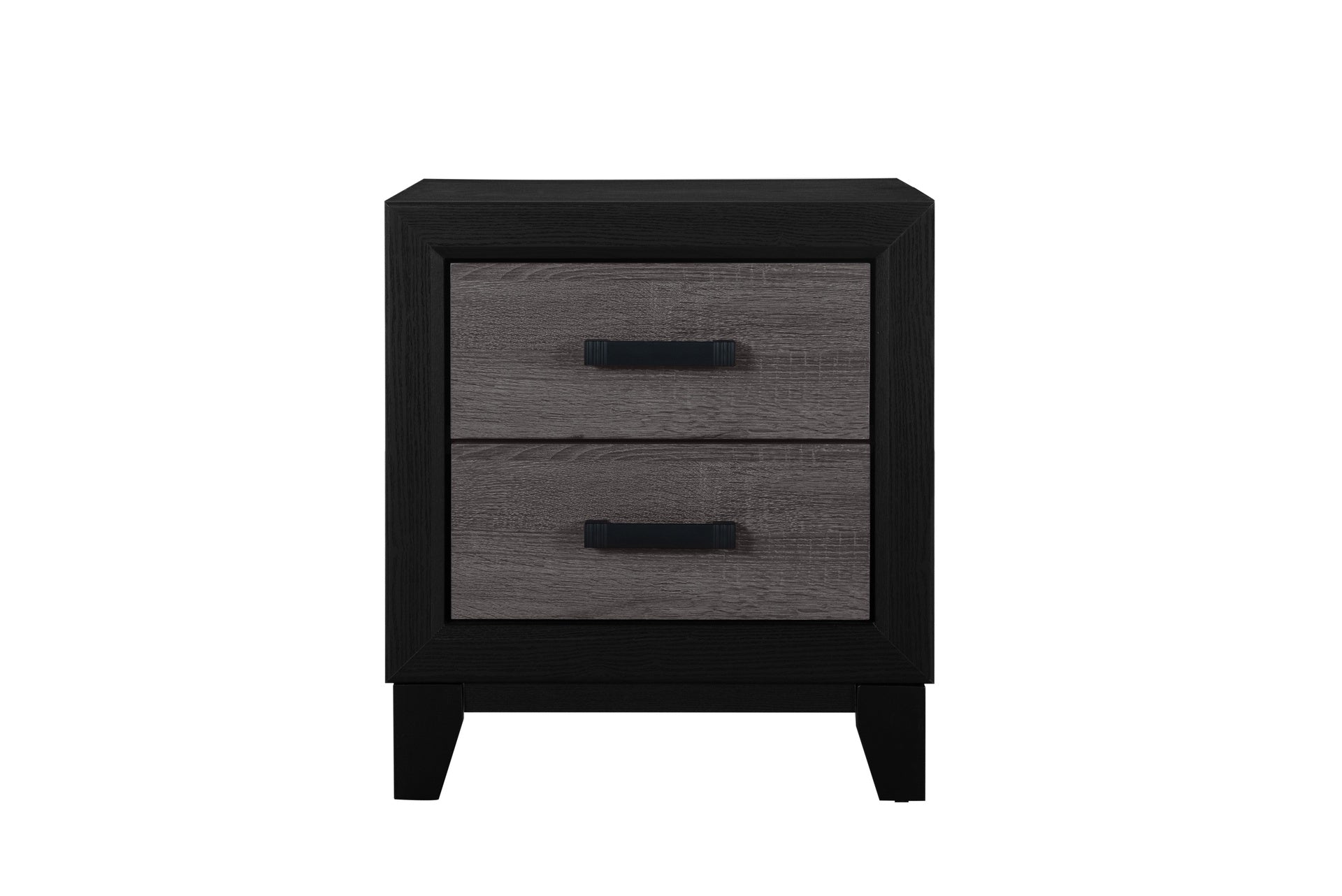 SOLUTO GREY AND BLACK BOOKCASE QUEEN BED