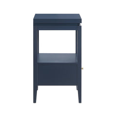 Olana Midnight Blue 1-drawer Nightstand