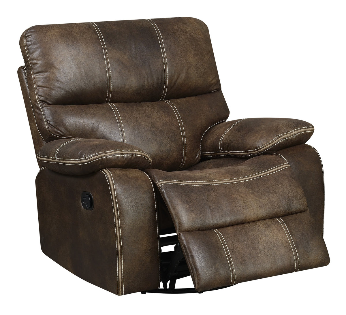 Brown Swivel Gliding Recliner