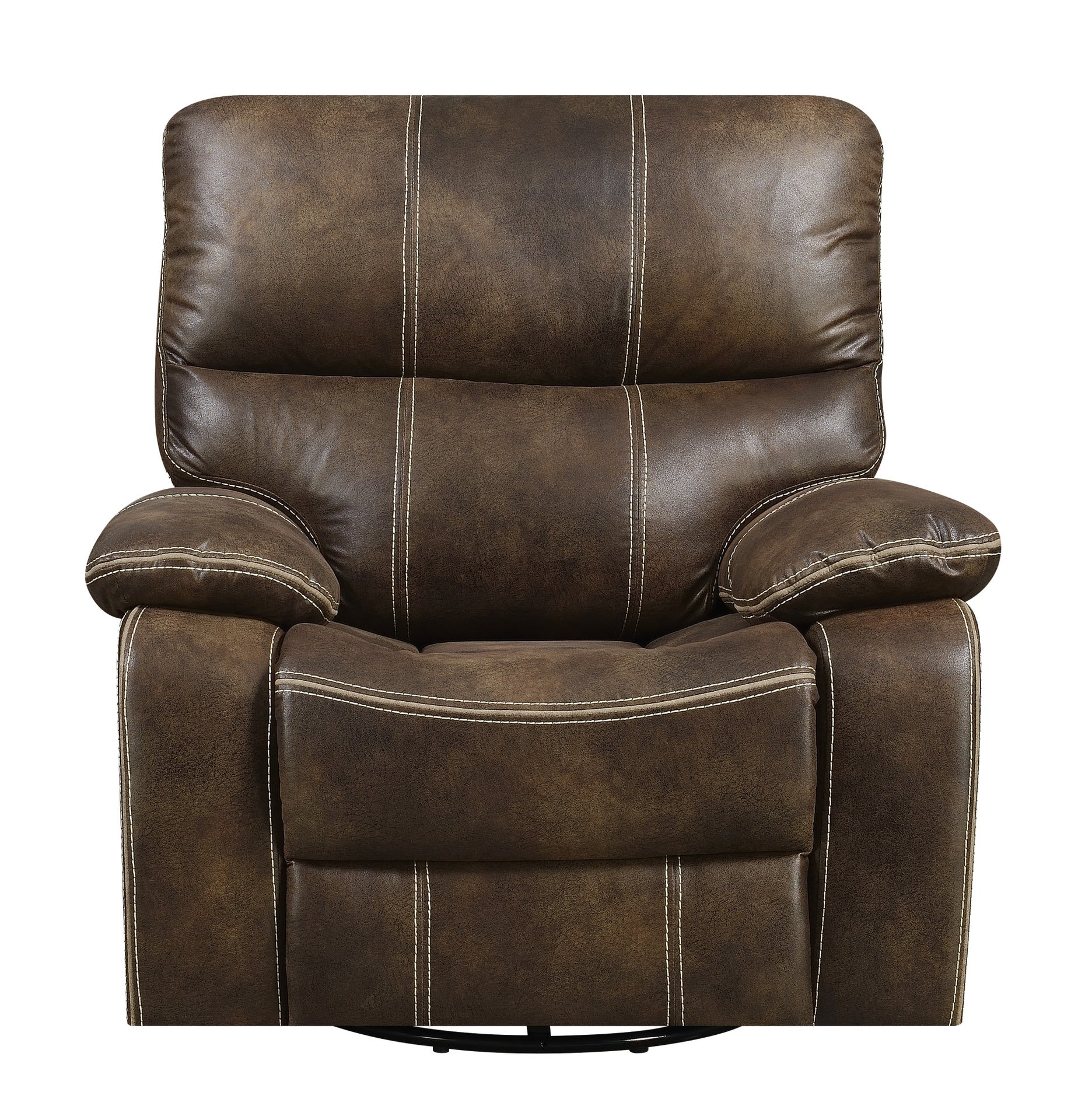 Brown Swivel Gliding Recliner