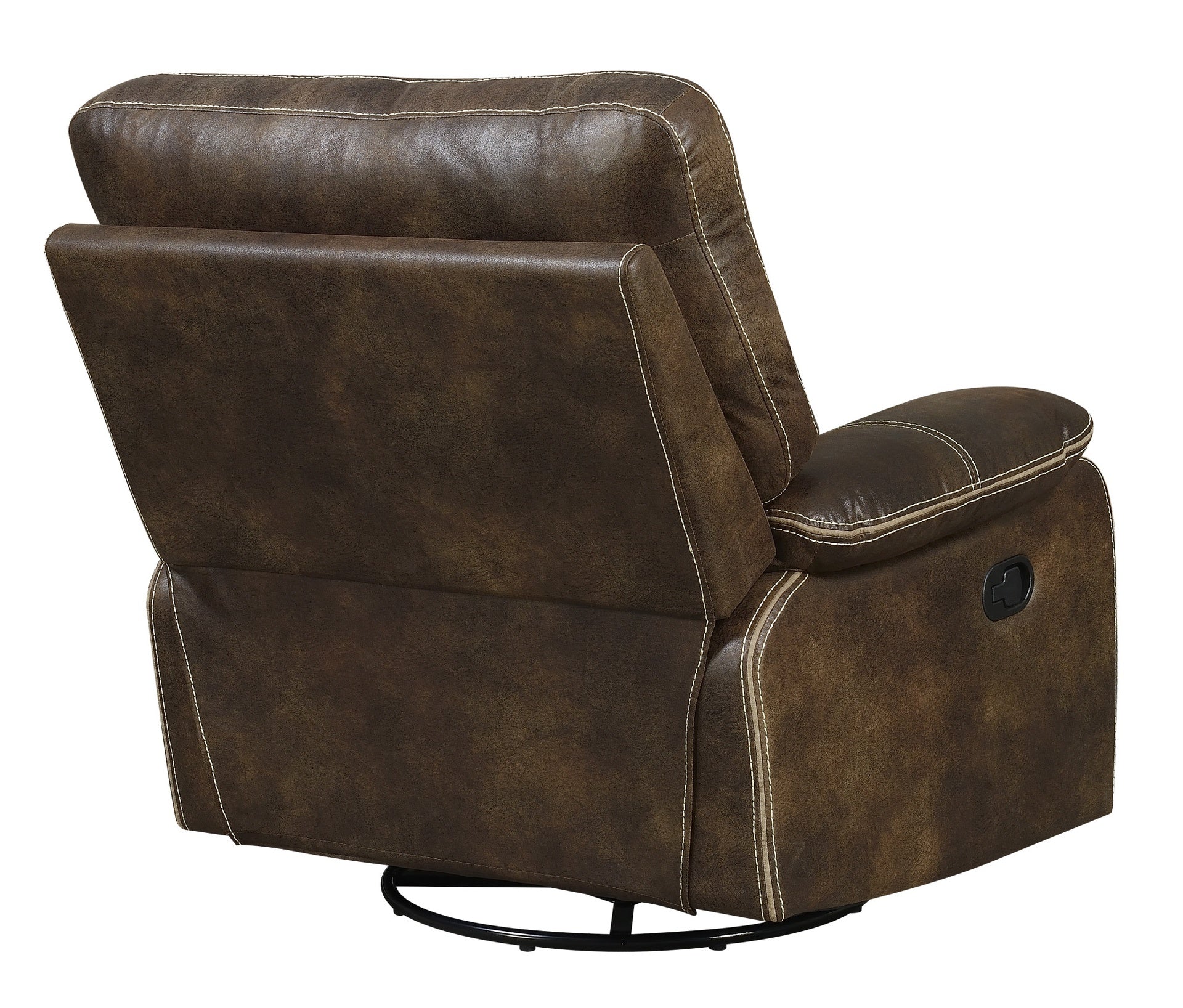 Brown Swivel Gliding Recliner