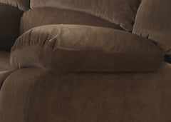 Modern & Stylish 3-Seater Upholstered Sofa, Brown, with Pillow-Top Armrests