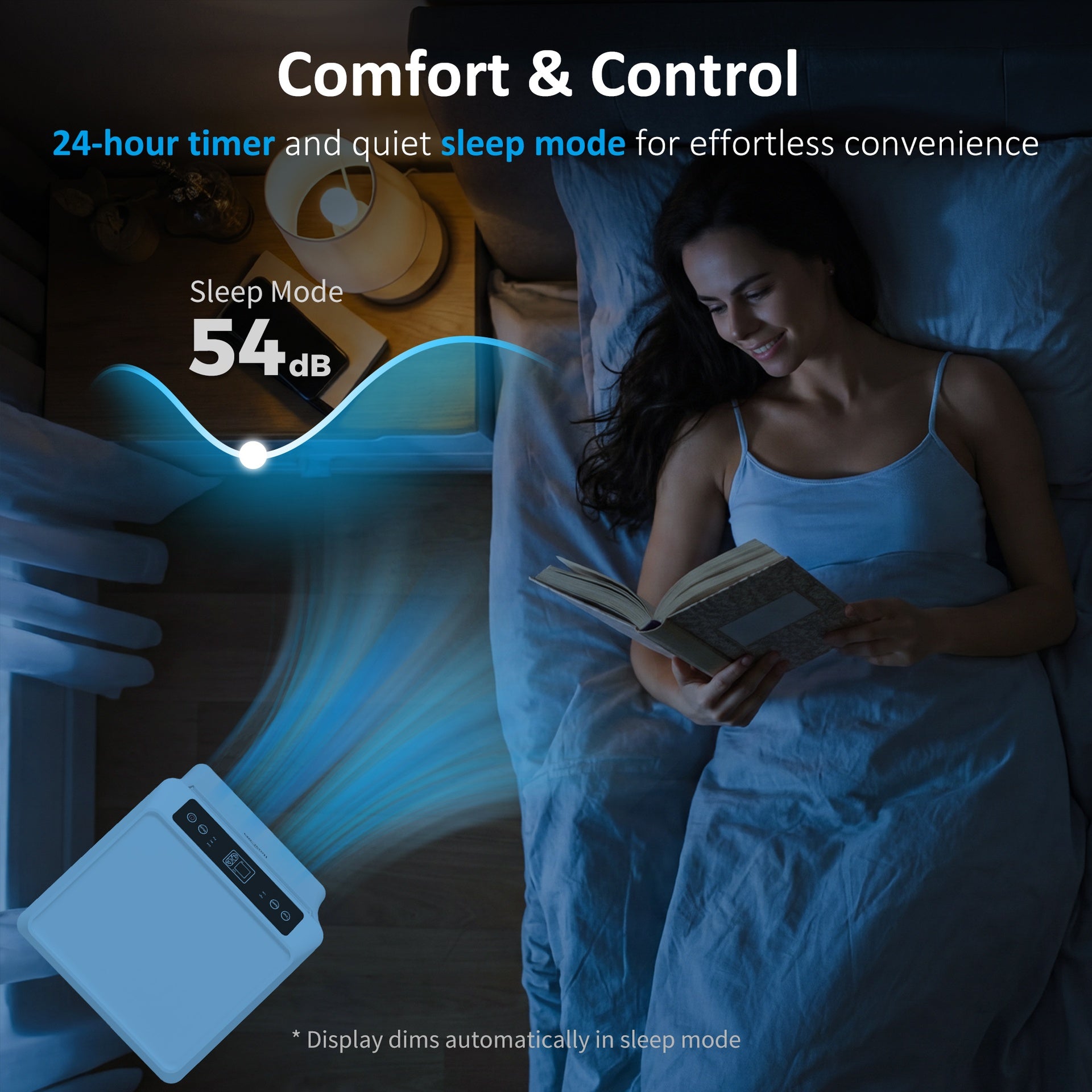 HOMCOM 10000 BTU Mobile Portable Air Conditioner with Cooling, Dehumidifier and Ventilating, 2 Speed Fans, 24-Hour Timer, White