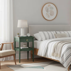 Foley Vintage Green 1-drawer Nightstand