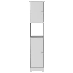 Ibis Linen Cabinet, Double Doors, Four Interior  Shelves, Two Cabinets  -White