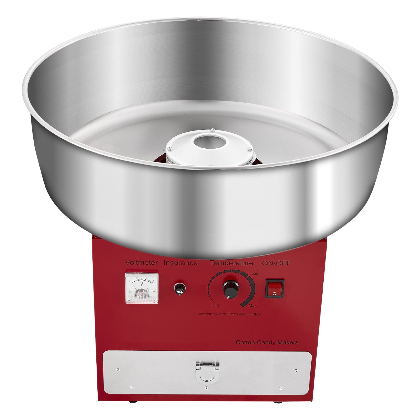 Commercial Cotton Candy Machine Sugar Floss Maker 1000W for Party Home Red