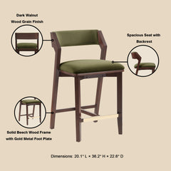 Counter Stool in Turtle Green