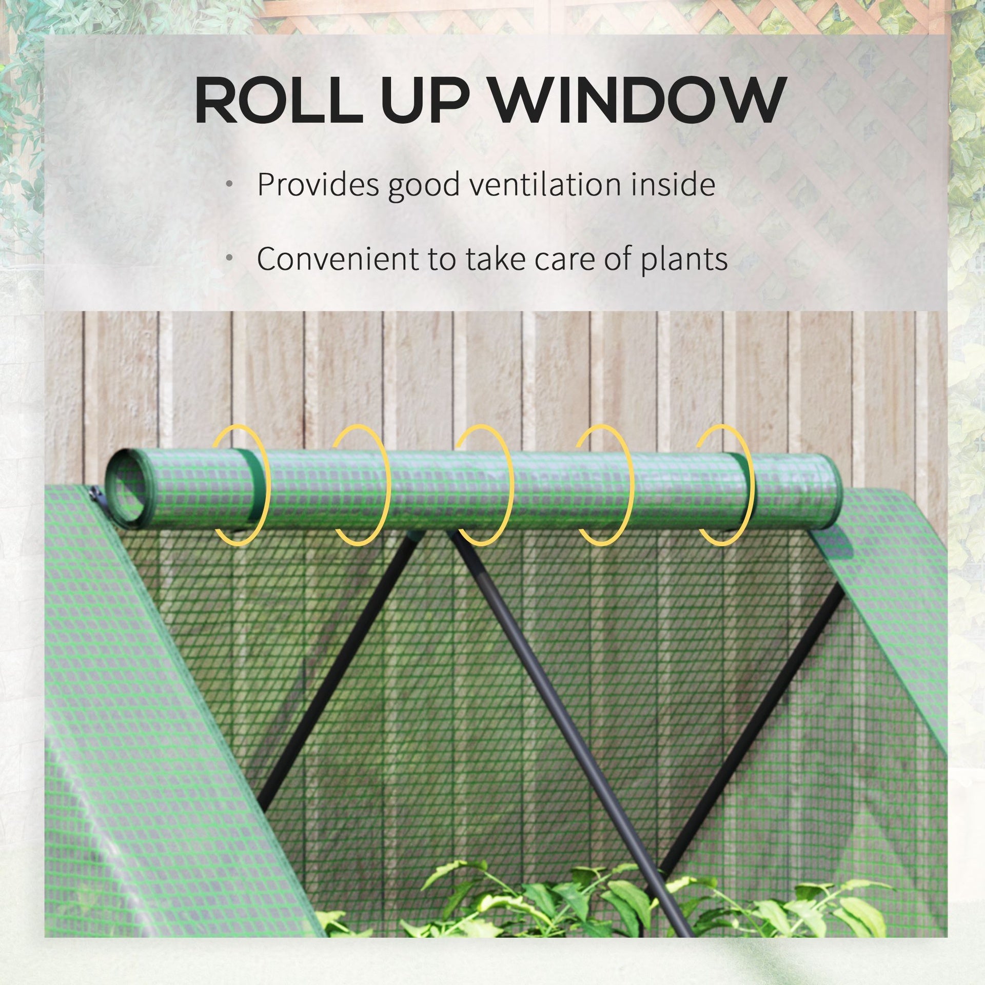 Outsunny 4 x 3 x 3ft Metal Planter Box with Mini Greenhouse, Galvanized Raised Garden Bed with Cover for Herbs and Vegetables, Small Greenhouse for Patio Garden Balcony, Green and Gray