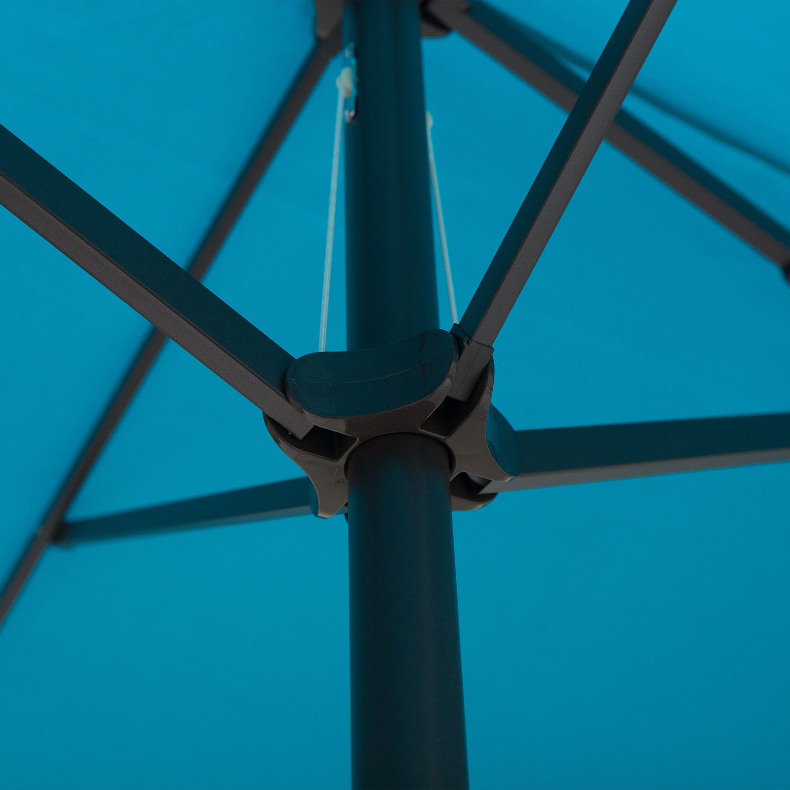 Outsunny Patio Umbrella 15ft Double-Sided Outdoor Market Extra Large Umbrella with Crank Handle for Deck, Lawn, Backyard and Pool, Blue