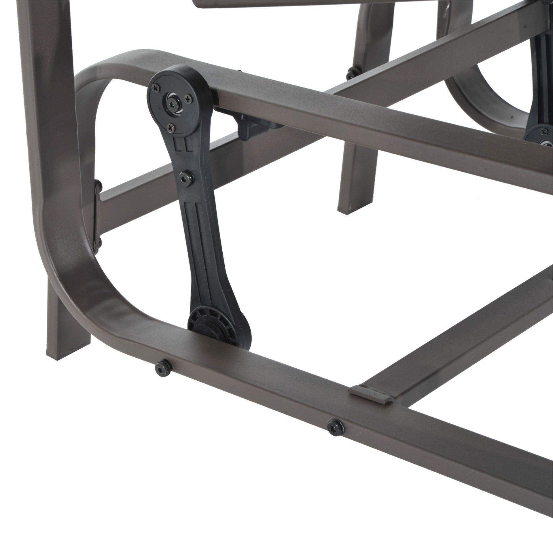 Outsunny Outdoor Patio Glider Rocker, Metal High-Back Chair for Outdoor Use - Gray