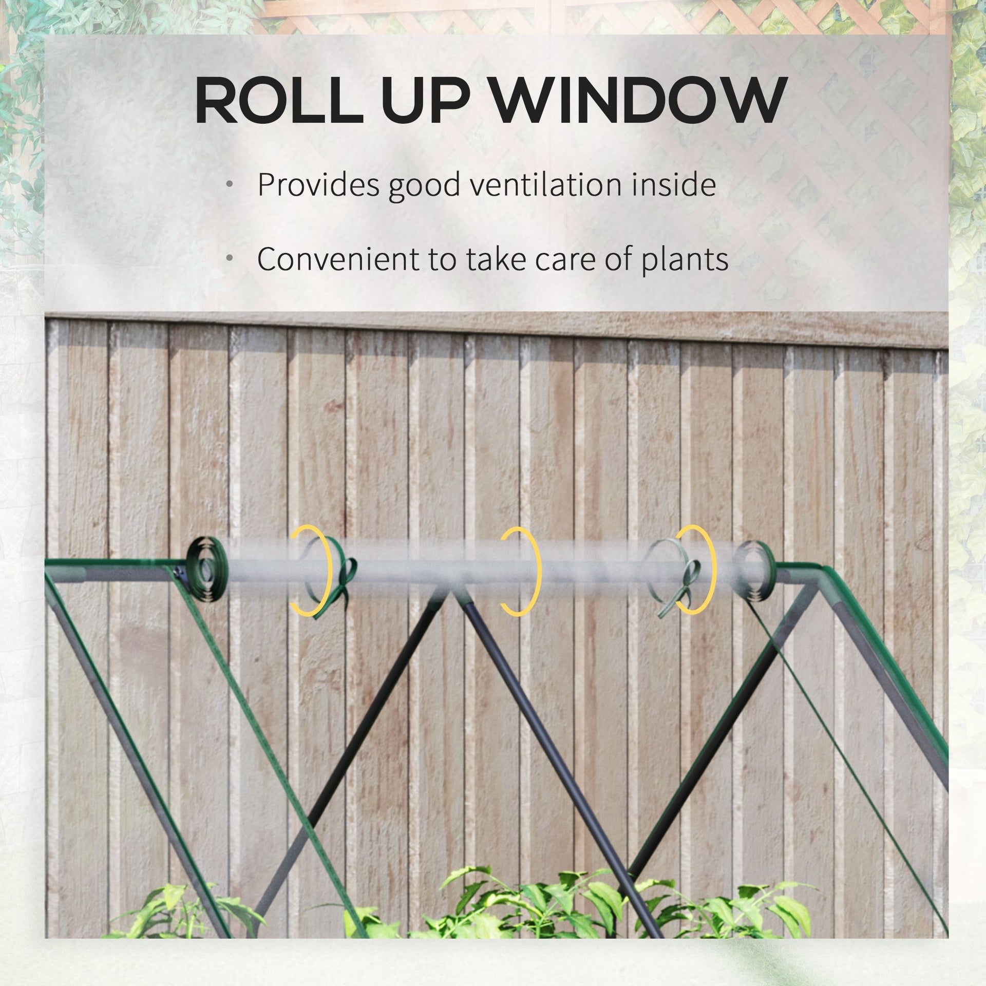 Outsunny Raised Garden Bed with Cover, Outdoor Galvanized Metal Planter Box Kit, 4 x 3 ft Mini Greenhouse with 2 Large Screen Windows, for Growing Flowers, Vegetables and Herbs, Clear