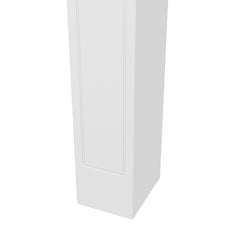 HOMCOM Freestanding Fireplace Surround, Modern Fireplace Mantel with Leg for Electric Fireplaces, 44.7" W x 40" H, White