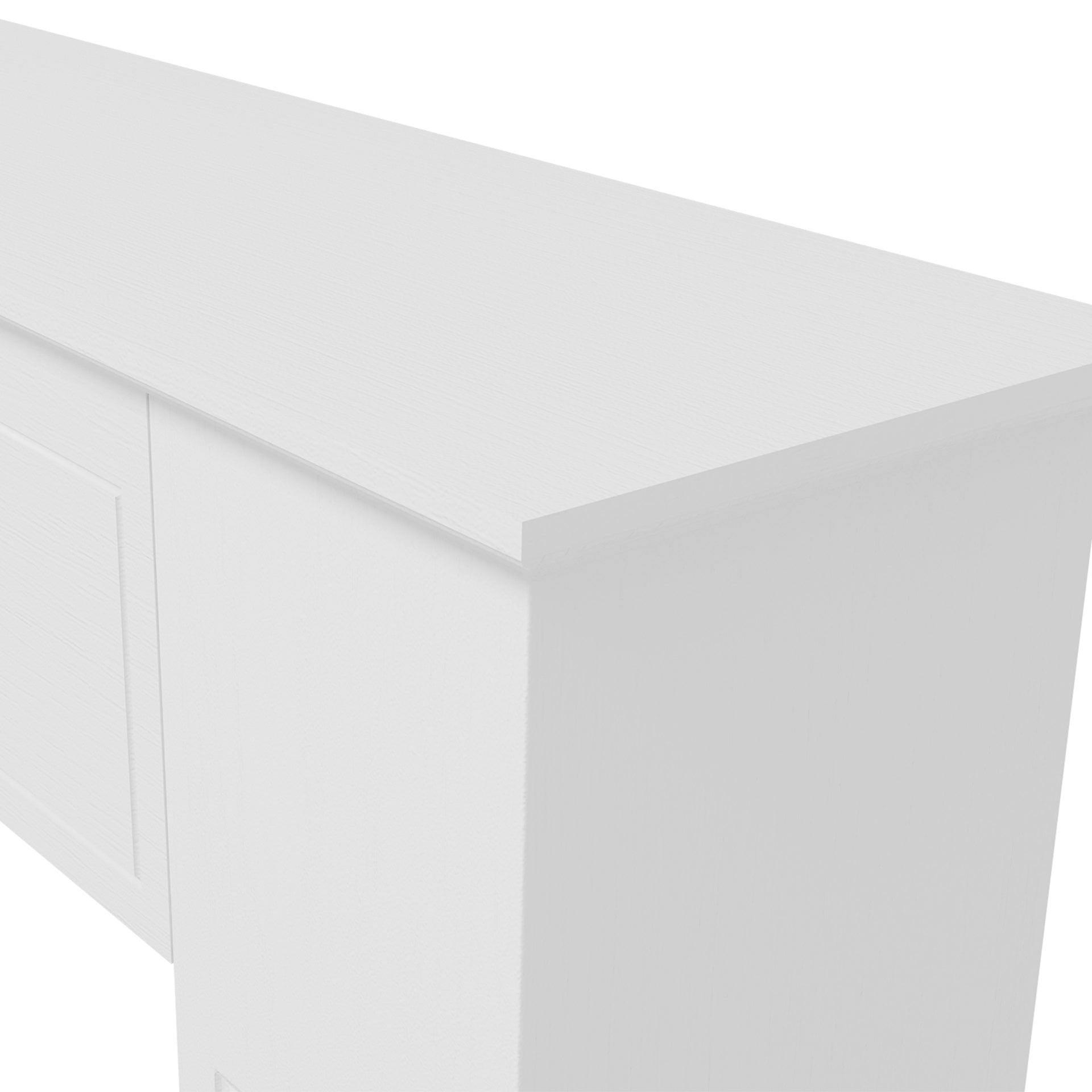 HOMCOM Freestanding Fireplace Surround, Modern Fireplace Mantel with Leg for Electric Fireplaces, 44.7" W x 40" H, White