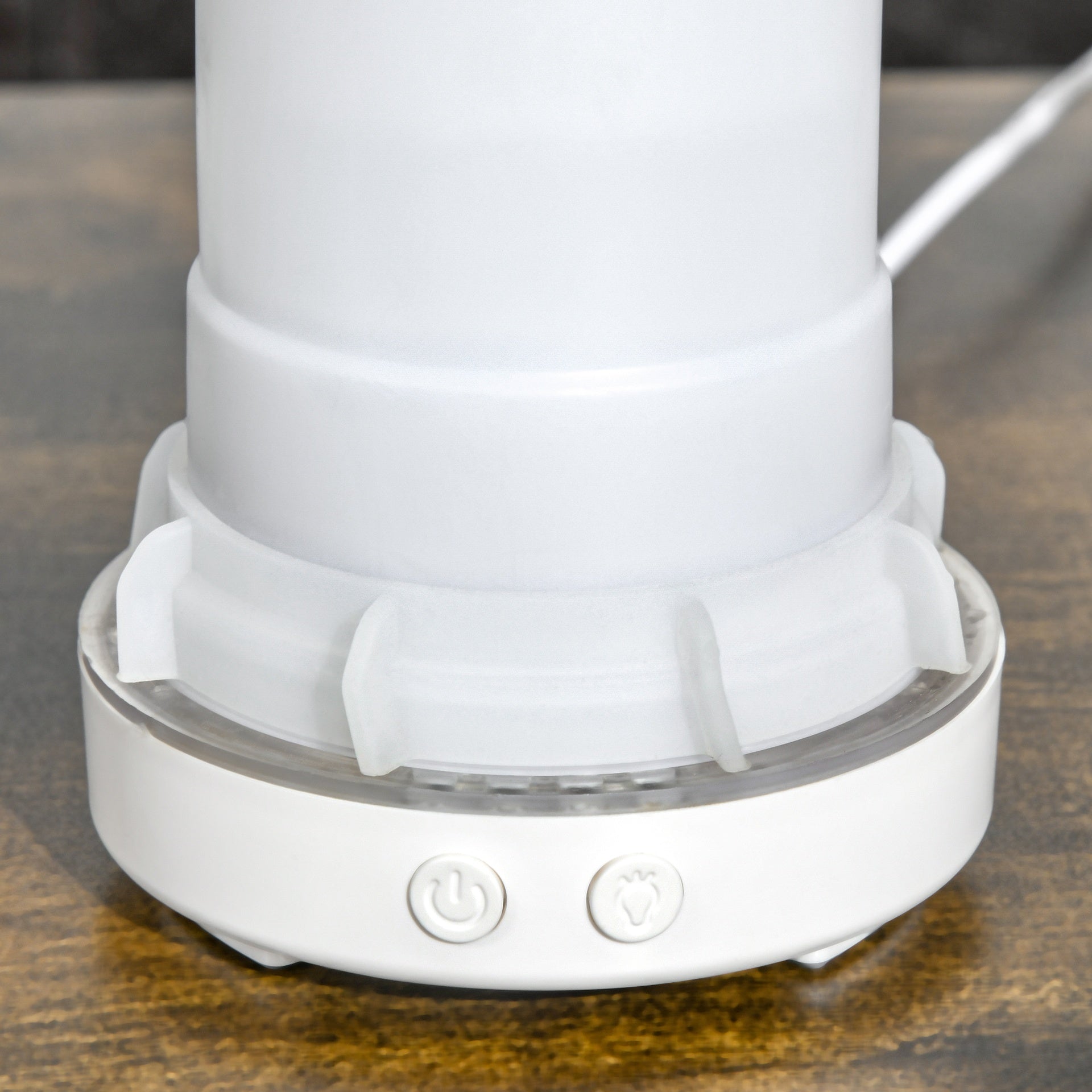 HOMCOM 100ml Ultrasonic Aromatherapy Diffuser, Essential Oils Humidifier with Ceramic Cover, 7 Colors LED Lights, Timer, Waterless Auto-off for Home and Office, White