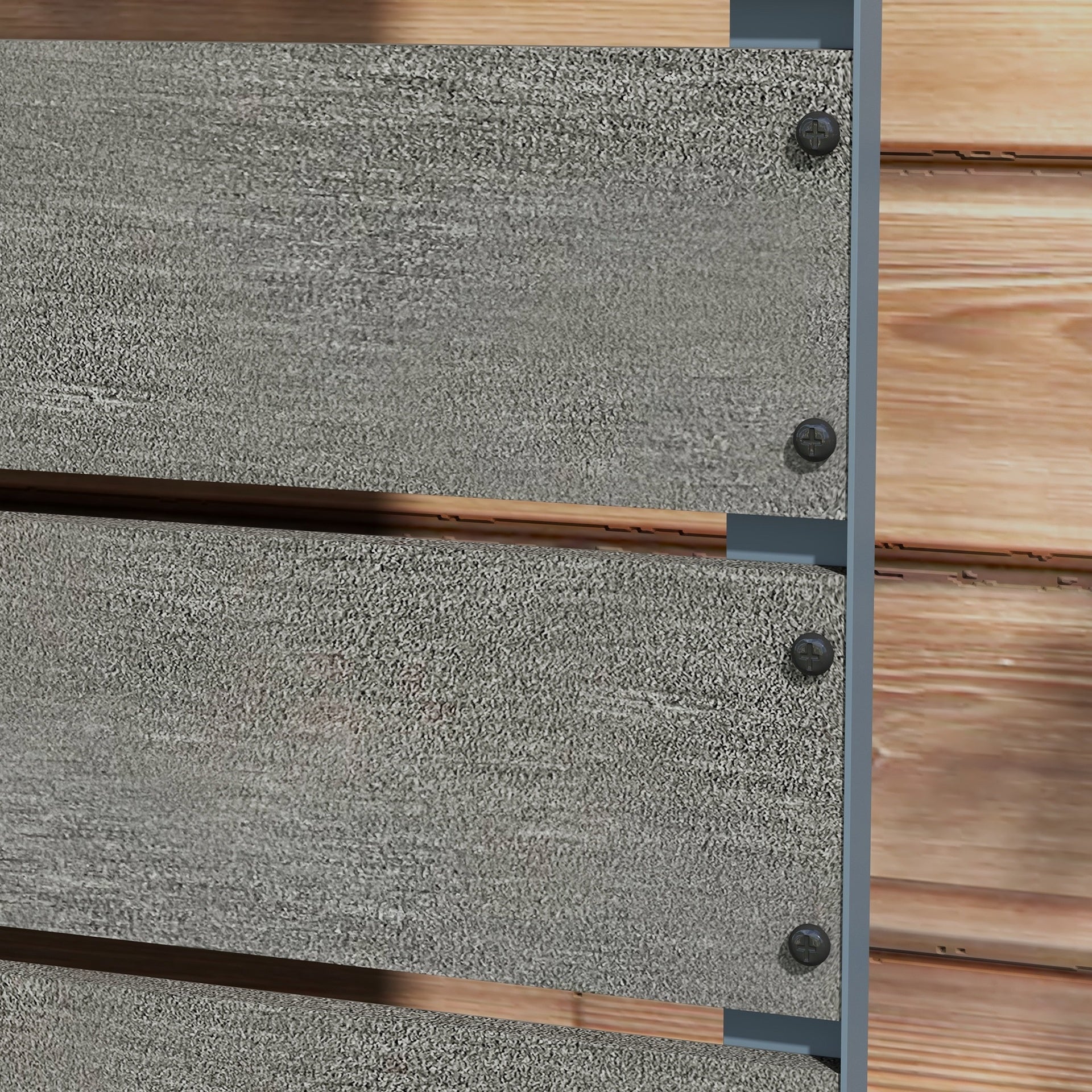 Outsunny Trellis Planter for Climbing Plants, Raised Garden Bed with Trellis, Planter Box for Outdoor, 28.25" x 15" x 59", Gray