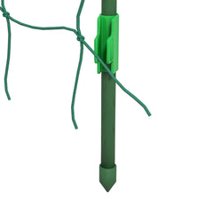 Outsunny Metal Garden Trellis, Arch Trellis for Climbing Plants Outdoor, A-Frame, with Climbing Net, 57" x 66" x 81", Green