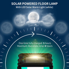 Outsunny Solar Floor Lamp, Outdoor Rattan Garden Lantern Pathway Light & Decorative Driveway Lighting, Black