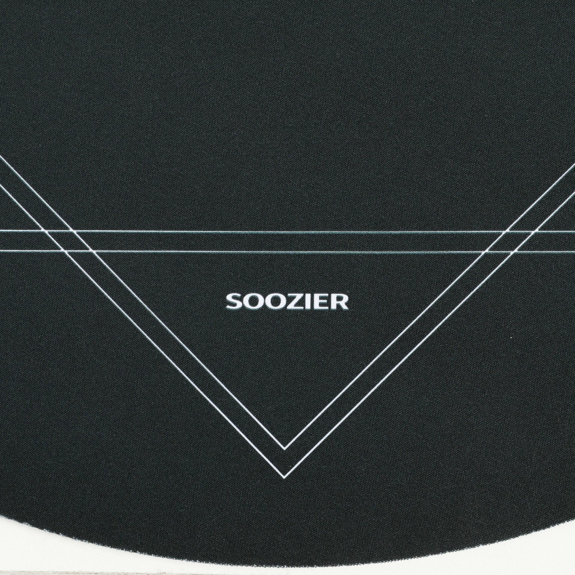 Soozier Poker Mat Texas Hold'em Poker Table Top with Non-Slip Bottom Black