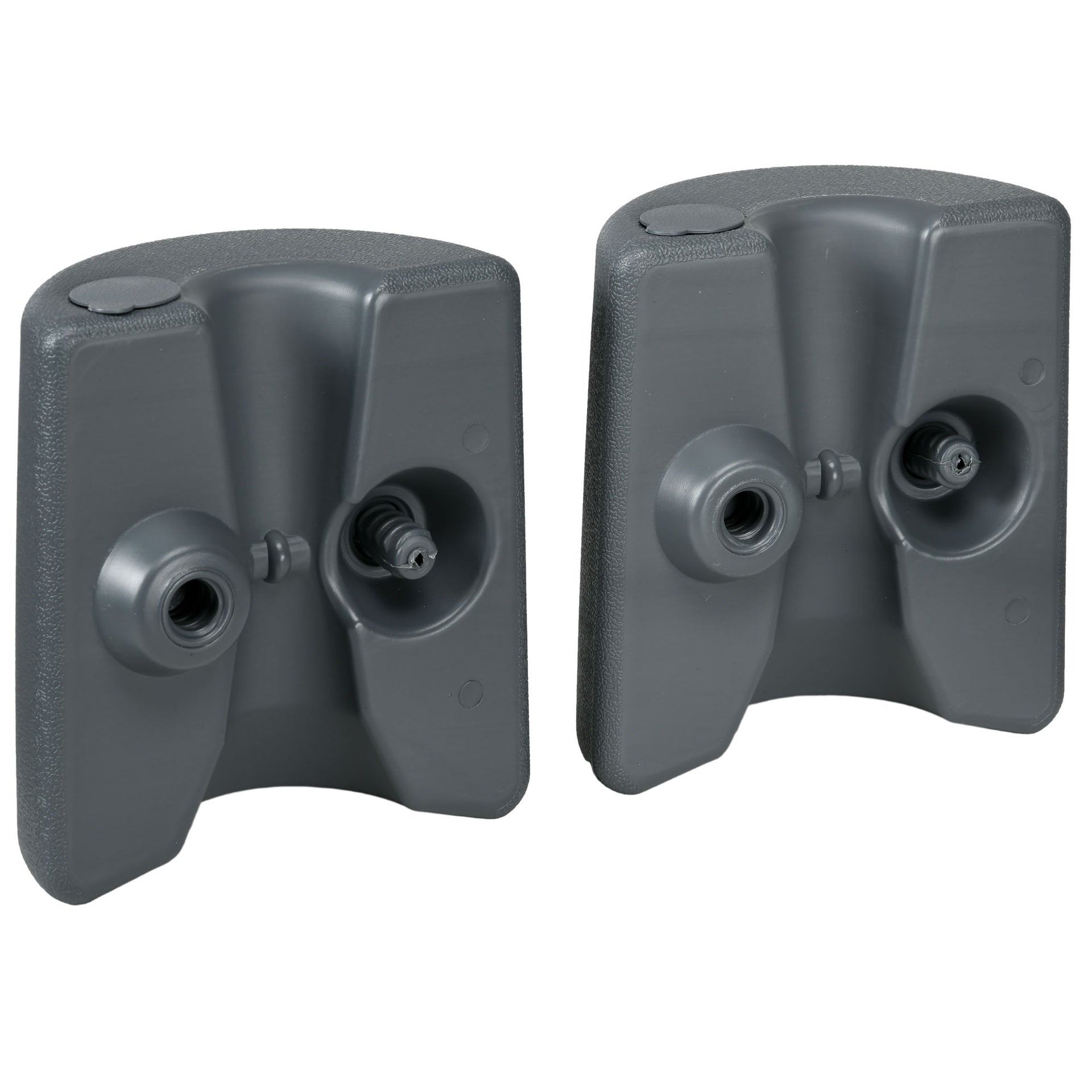 Outsunny HDPE Tent Weights Set of 4, Canopy Weights, Fill with Water or Sand, 104LBS