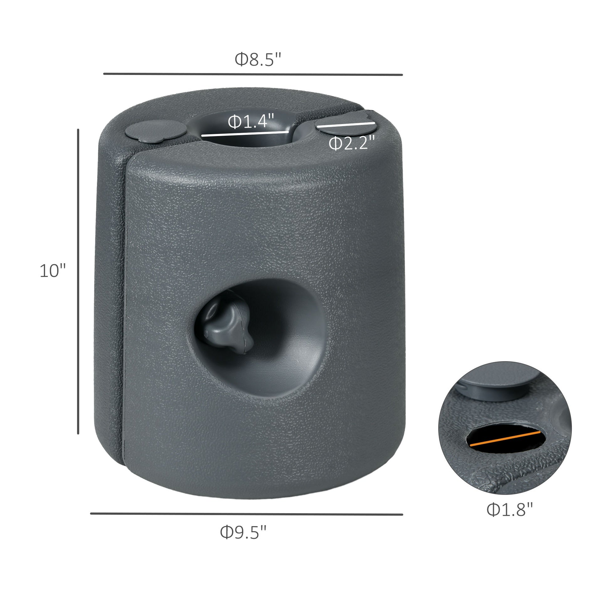 Outsunny HDPE Tent Weights Set of 4, Canopy Weights, Fill with Water or Sand, 104LBS