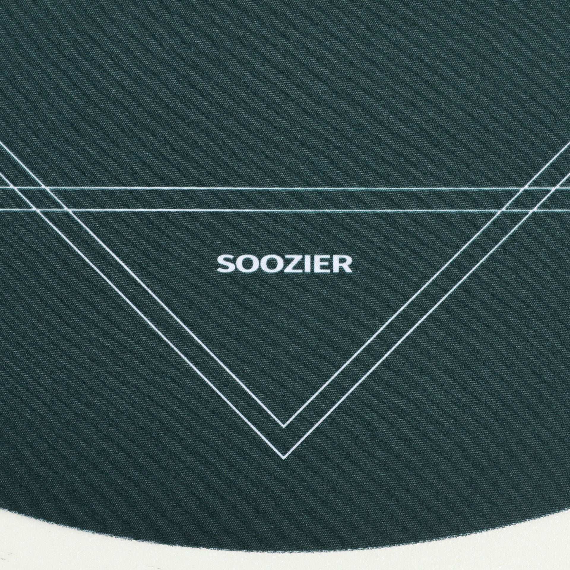 Soozier Poker Mat Texas Hold'em Poker Table Top with Non-Slip Bottom Dark Green
