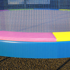 Soozier 14FT Trampoline Spring Cover, Safety Trampoline Pad Replacement, Waterproof and Tear Resistant, All Weather Trampoline Accessories, Multi Color