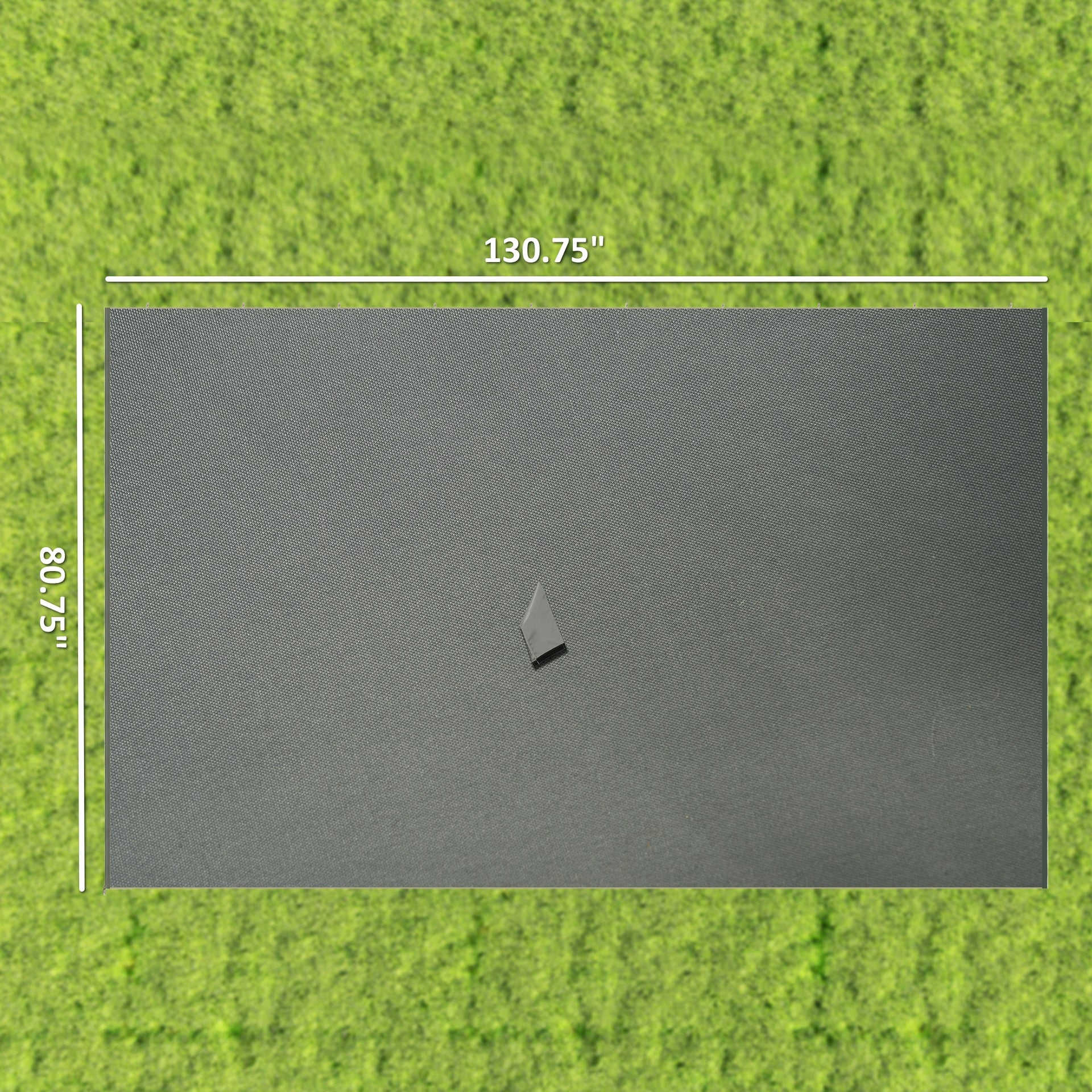 Outsunny 9.84' x 11.8' Gazebo Sidewall Set with Hooks/C-Rings, Gray