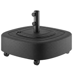 Outsunny Patio Umbrella Base Outdoor Umbrella Stand with Wheels for 1.5"/1.9" Umbrella Poles