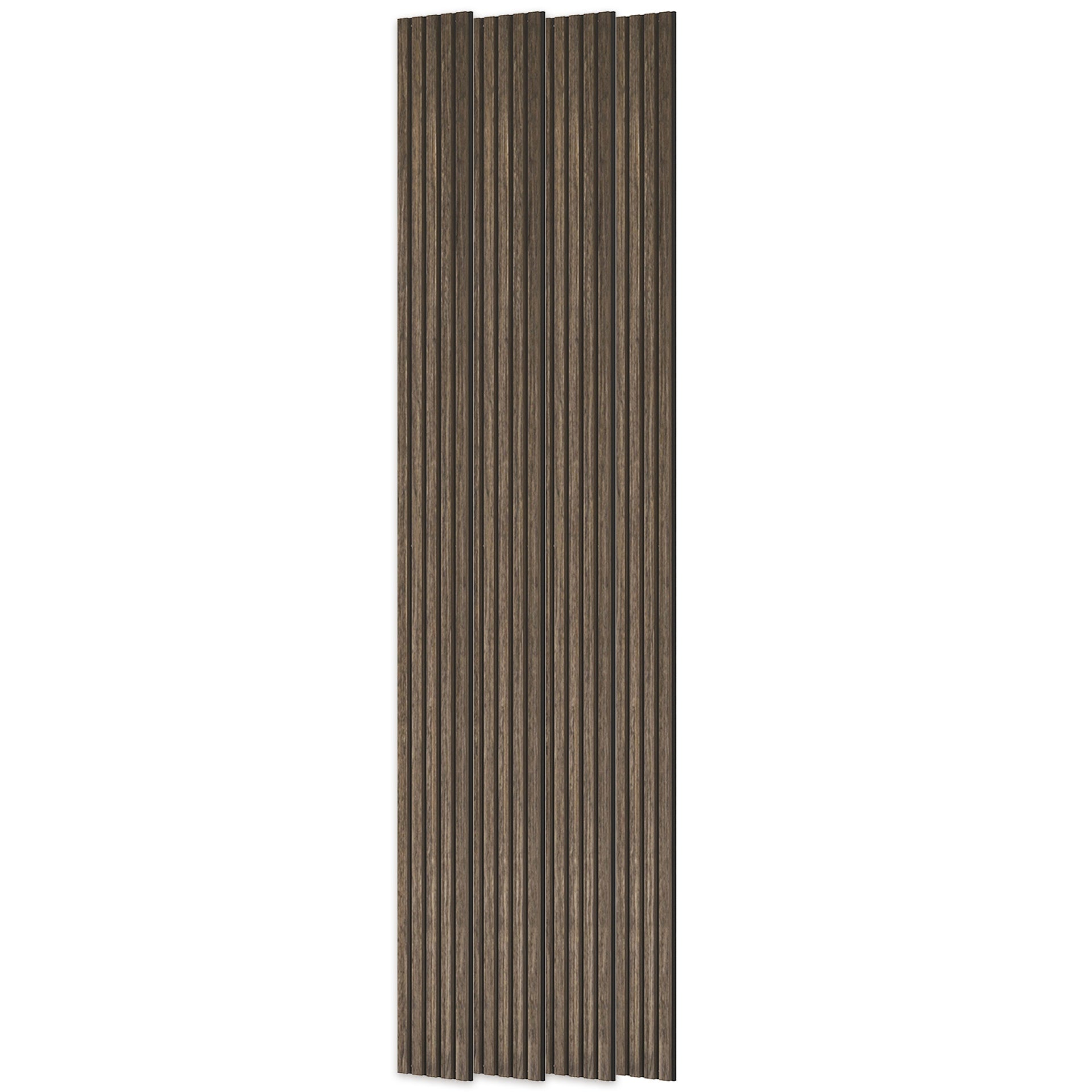 HOMCOM 95" x 8" Wood Panels for Wall, 4 Pack Acoustic Panels, Sound Absorbing Slat Wall For Interior Wall Decor, Home, Walnut
