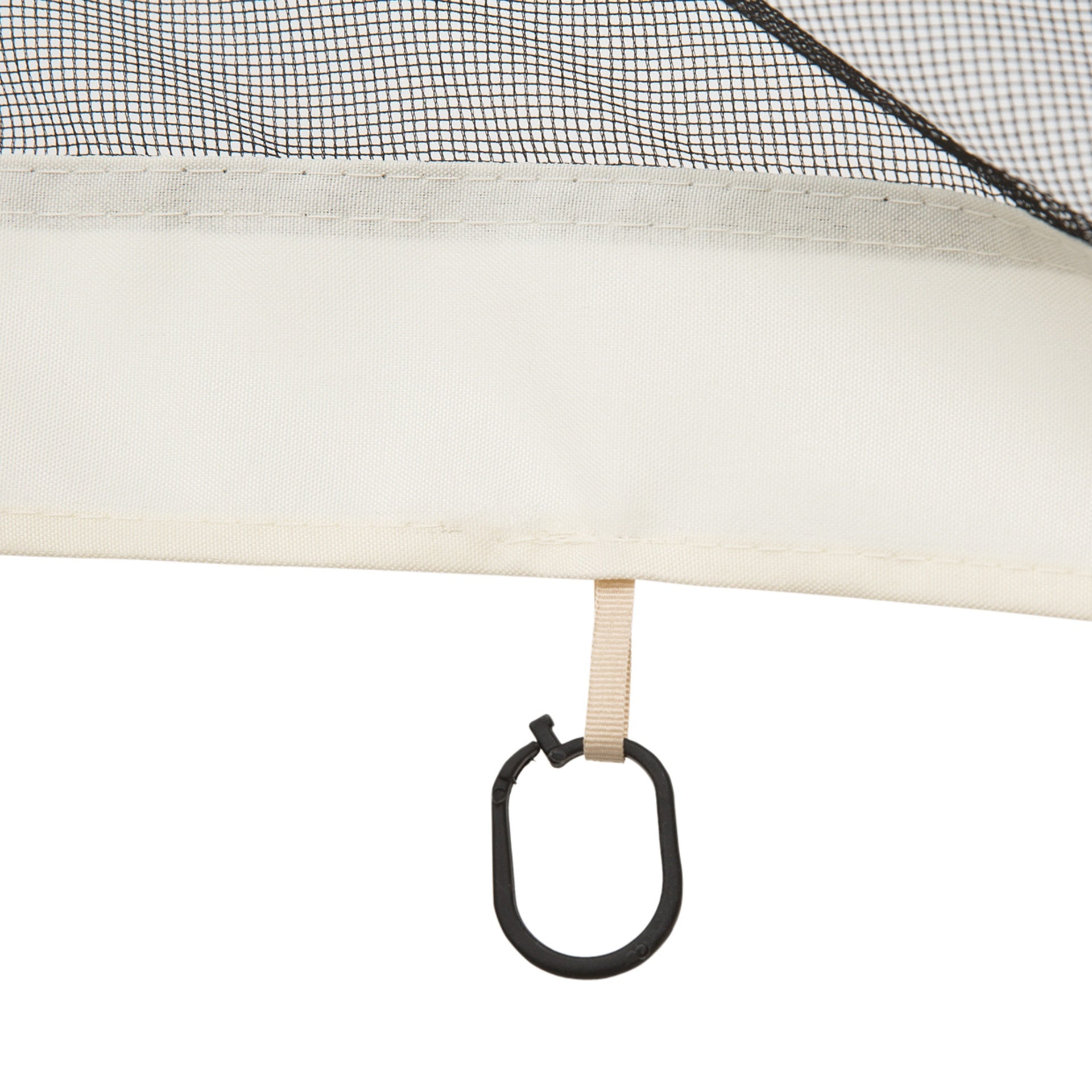 Outsunny 13x13 Gazebo Netting Mosquito Netting Screen with Zippers, Black Rings, High-Quality Polyester, Washable, Black
