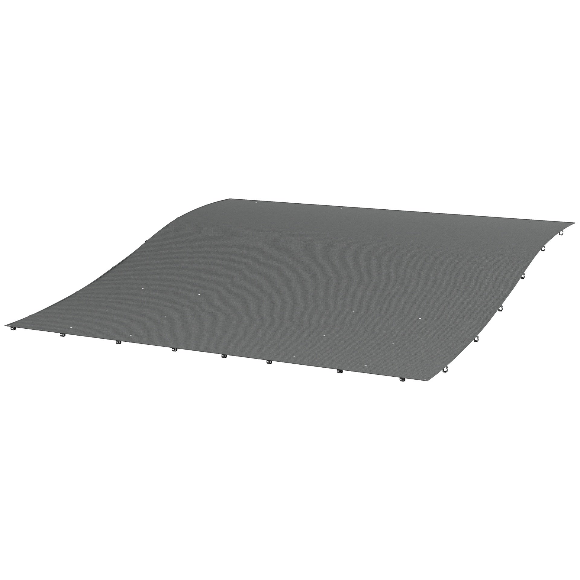 Pergola Canopy Replacement, Pergola Shade Cover for 10' x 10' Pergola (Outsunny 84C-038 Series), Dark Gray