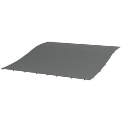 Pergola Canopy Replacement, Pergola Shade Cover for 10' x 10' Pergola (Outsunny 84C-038 Series), Dark Gray