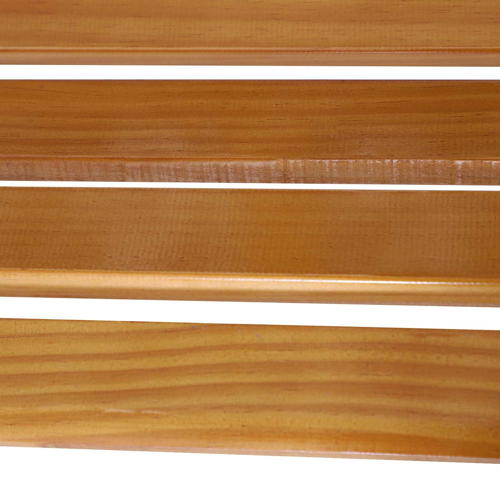Outsunny 50" Outdoor Garden Bench, Park Patio Bench Loveseat, Wood & Metal Frame with Plastic Flourish Backrest, Natural Wood
