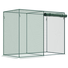 Outsunny 6 x 3ft Crop Cages for Garden, Plant Protectors from Animals, Two Zippered Doors, Storage Bag, 6 Ground Stakes, Green