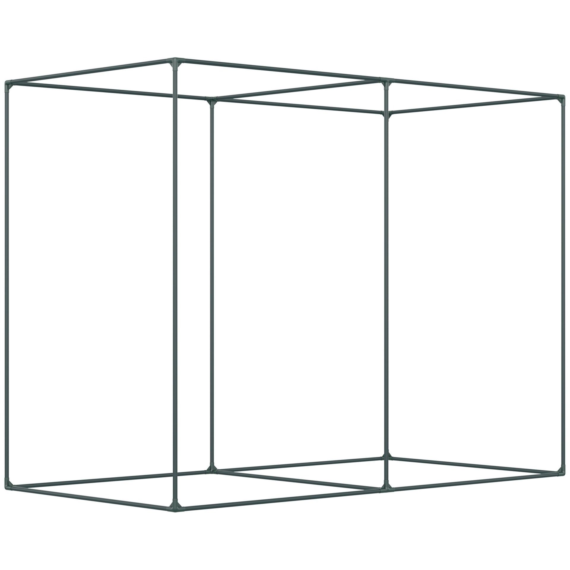 Outsunny 6 x 3ft Crop Cages for Garden, Plant Protectors from Animals, Two Zippered Doors, Storage Bag, 6 Ground Stakes, Green
