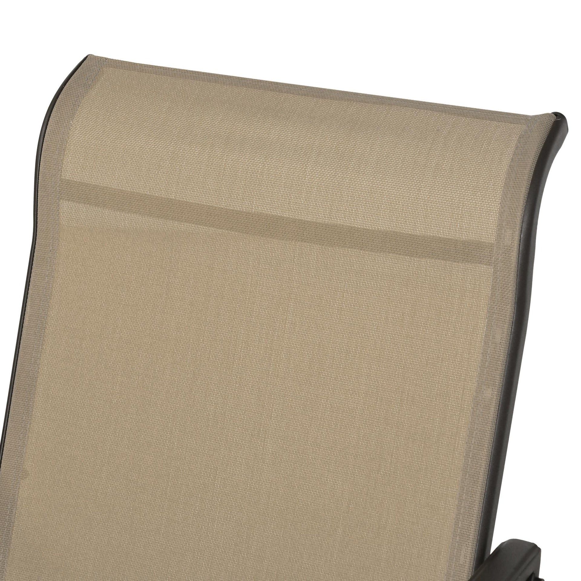 Outsunny Outdoor Gliding Chairs Set Durable Compact for Patio, Bistro Tea Time, Perfect for Couples & Families, Gray