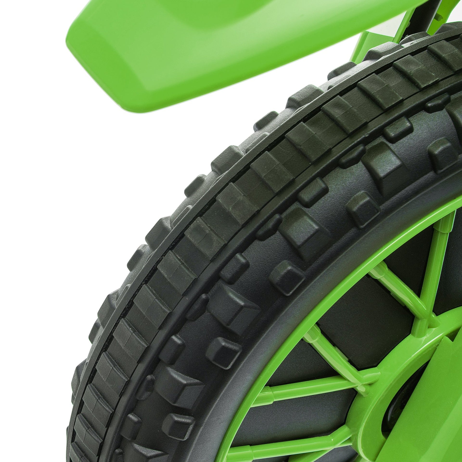 Aosom 12V Kids Motorcycle w/ Treaded Tires, 5mph Top Speed Electric Bike for Kids, Ride On Motorcycle w/ Training Wheels, Battery Charger, Spring Suspension, Green