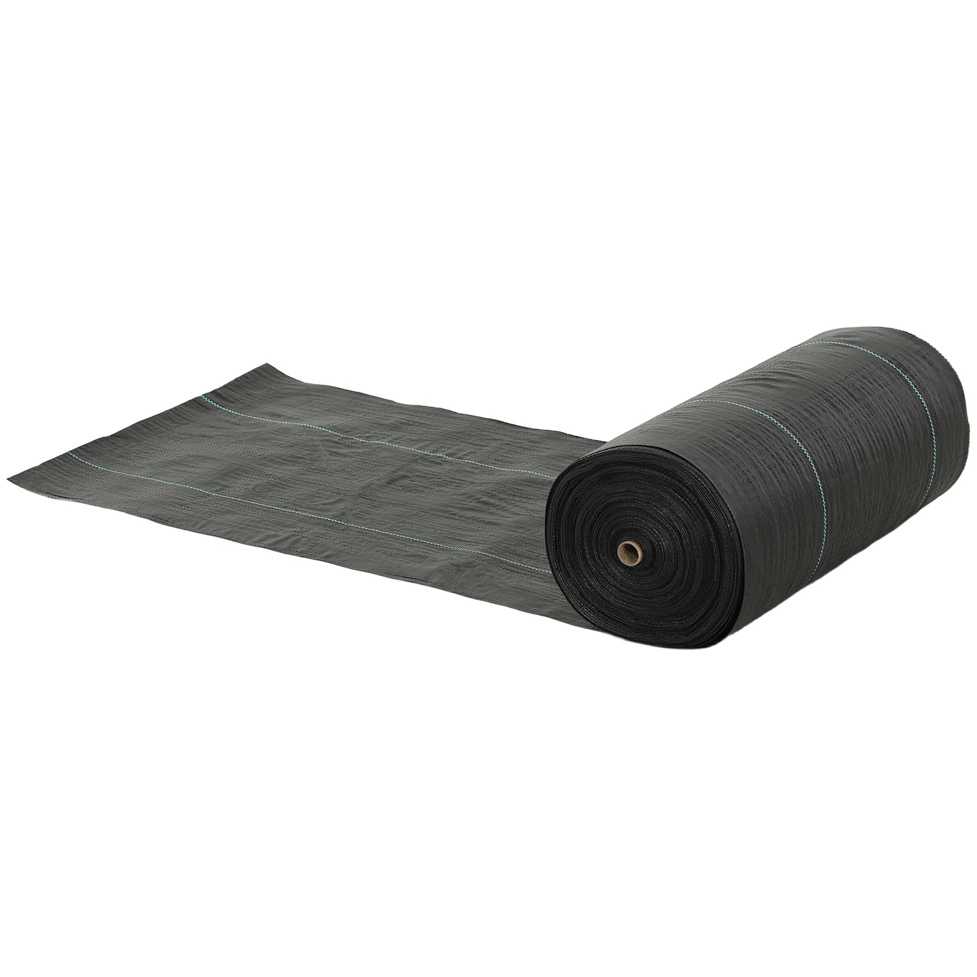 Outsunny 4FT x 300FT Weed Barrier Landscape Fabric, 5oz Heavy Duty Woven Weed Control Fabric for Landscaping
