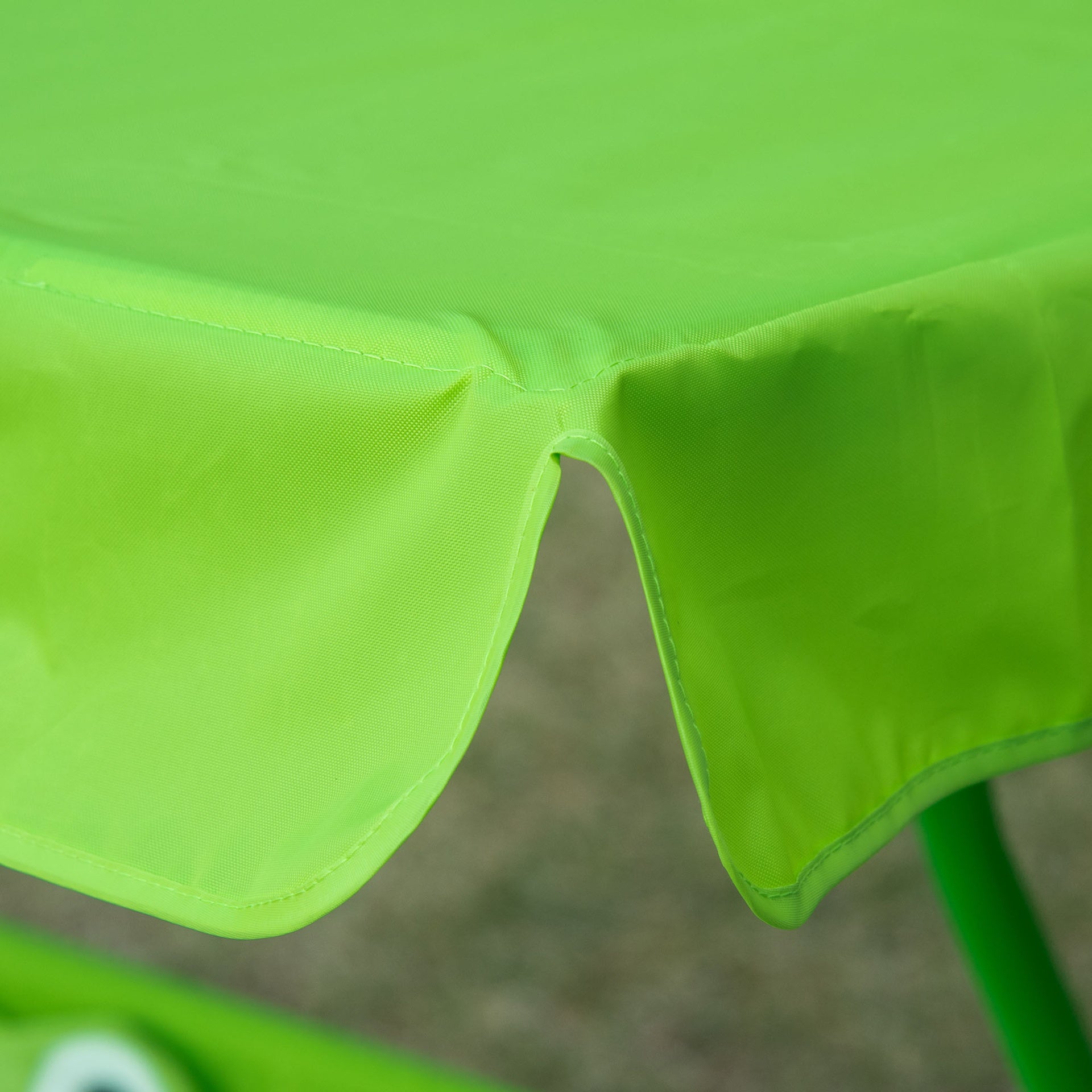 Outsunny Kids Patio Swing, Adjustable Canopy Swing Glider, Kids Outdoor Swing Chair with 2 Seats, Seat-Belted Safety, Green